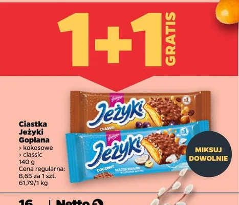 Ciastka goplana kokosowe, classic promocja w Netto