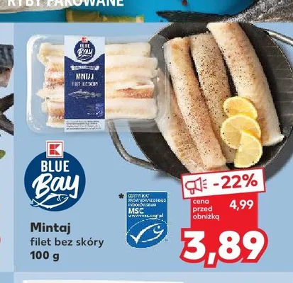 Mintaj filet bez skóry Blue Bay promocja w Kaufland