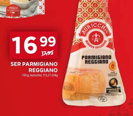 Ser Parmigiano Reggiano Auricchio promocja w Stokrotka