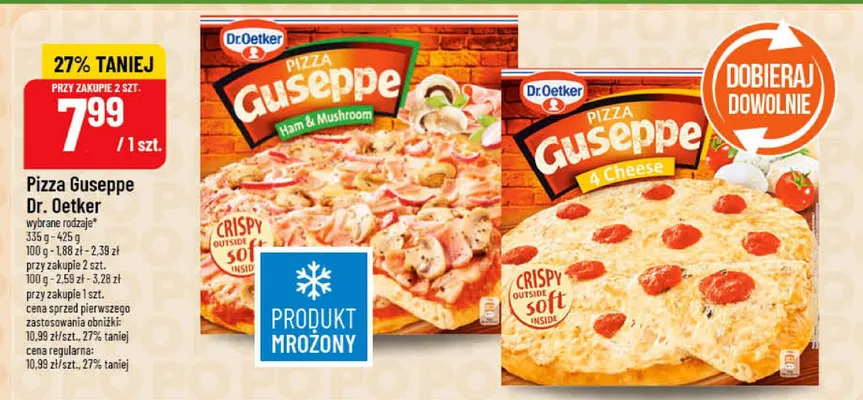 Pizza Guseppe wybrane rodzaje promocja w POLOmarket