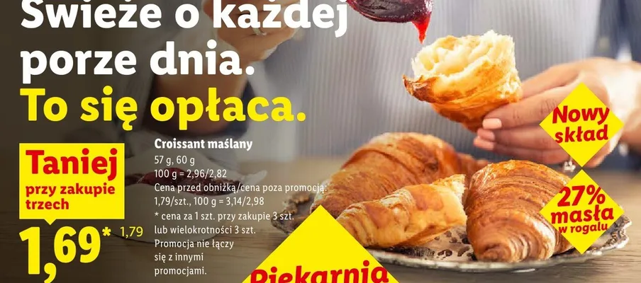 Croissant maślany promocja w Lidl