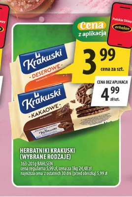 Herbatniki Krakuski Deserowe promocja w Arhelan