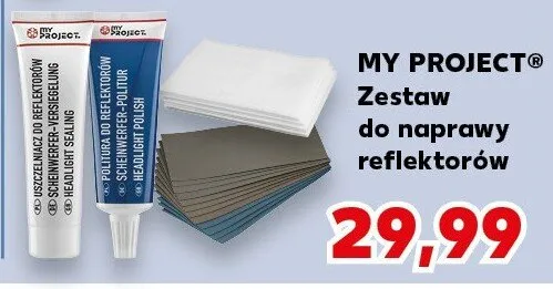 Zestaw do naprawy reflektorów My Project promocja w Kaufland