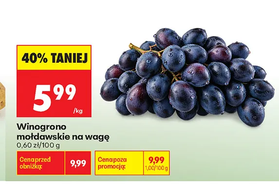 Winogrona promocja w Biedronka