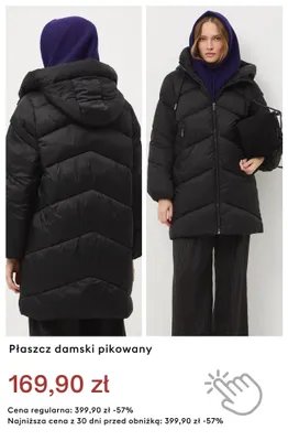 Płaszcz damski pikowany promocja w Medicine