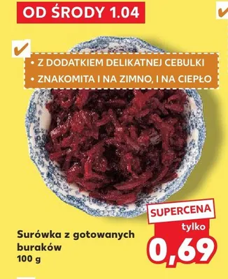 Surówka z gotowanych buraków promocja w Kaufland