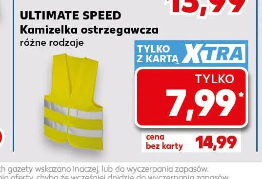 Kamizelka ostrzegawcza Ultimate Speed promocja w Kaufland