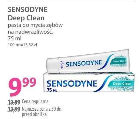 Pasta do mycia zębów na nadwrażliwość Deep Clean promocja w Hebe
