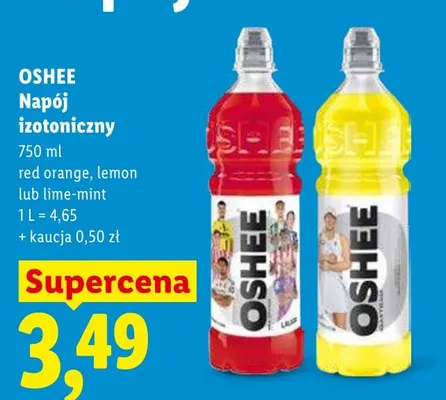 Napój izotoniczny OSHEE red orange promocja w Lidl