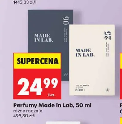 Perfumy Made in Lab promocja w Biedronka
