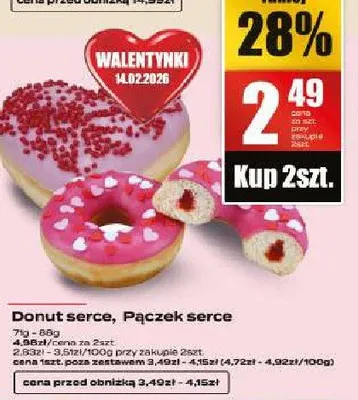 Donut serce, Pączek serce promocja w Supeco