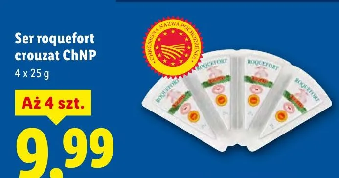Ser roquefort croûzat ChNP promocja w Lidl