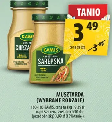 Musztarda (wybrane rodzaje) promocja w Arhelan