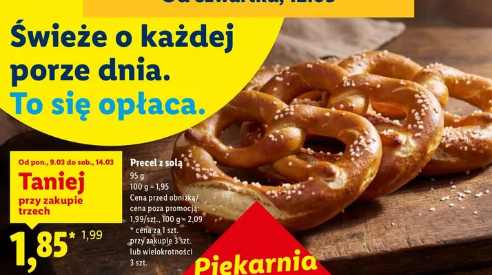 Precel z solą promocja w Lidl