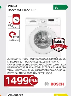 Pralka Bosch WGE02201PL promocja w kakto.pl
