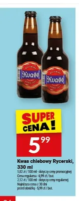 Kwas chlebowy Rycerski promocja w Twój Market