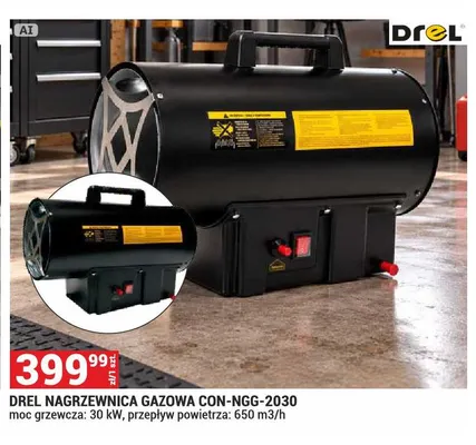 Nagrzewnica gazowa Drel CON-NGG-2030 promocja w Merkury Market