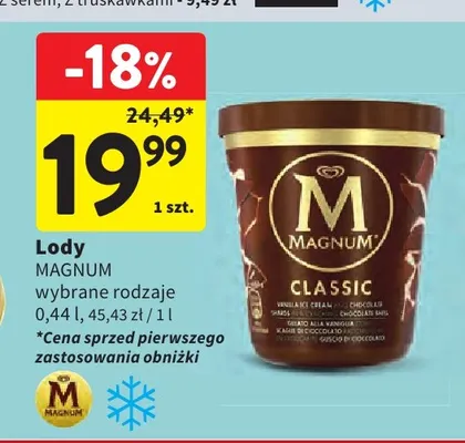 Lody Magnum Classic promocja w Intermarche