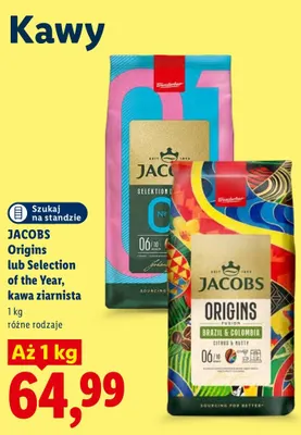 Kawa ziarnista Jacobs Origins promocja w Lidl