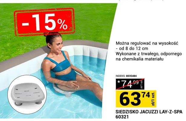 Siedzisko jacuzzi LAY-Z-SPA 60321 promocja w Merkury Market