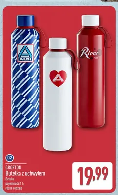 Butelka z uchwytem CROFTON 1l promocja w Aldi