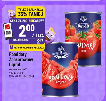 Pomidory krojone Zaczarowany Ogród promocja w POLOmarket