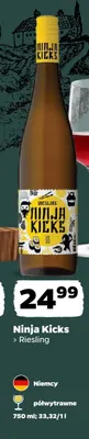 Wino białe Ninja Kicks Riesling promocja w Netto