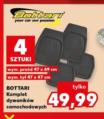 Komplet dywaników samochodowych Bottari promocja w Kaufland
