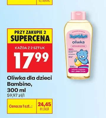 Oliwka dla dzieci promocja w Biedronka