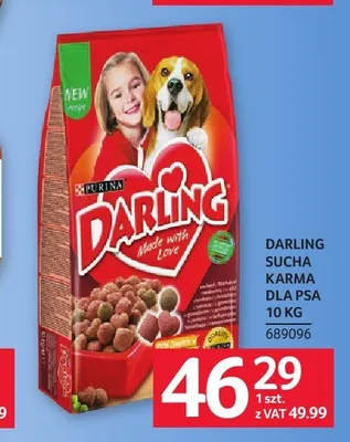 Sucha karma dla psa Darling promocja w Selgros