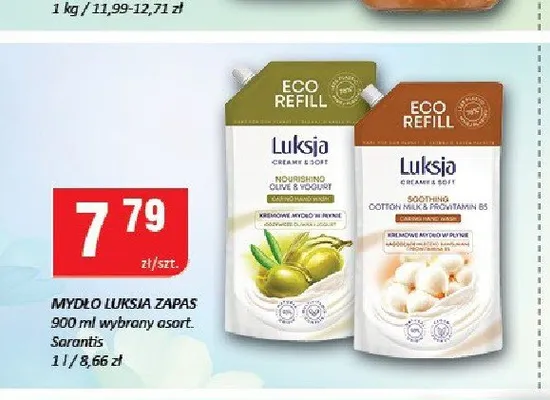 Mydło w płynie zapas Luksja Cotton Milk promocja w Chorten