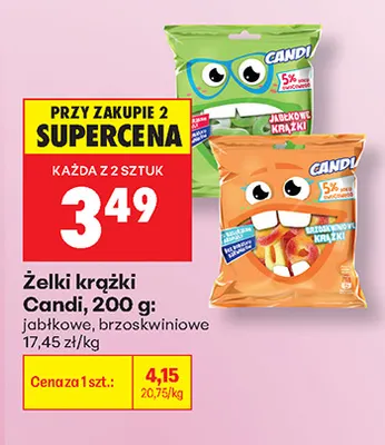 Żelki krążki jabłkowe Candi promocja w Biedronka