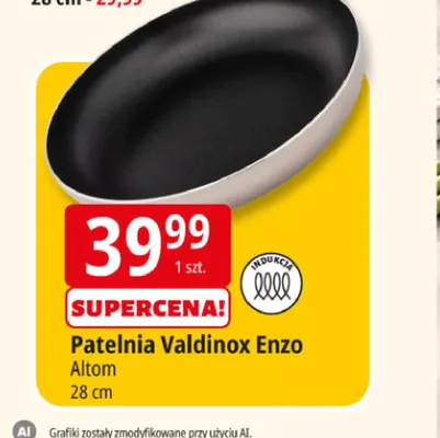 Patelnia Valdinox Enzo 28 cm promocja w Leclerc