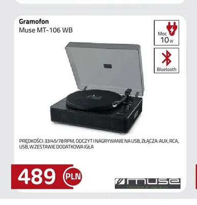 Gramofon Muse MT-106 WB promocja w kakto.pl