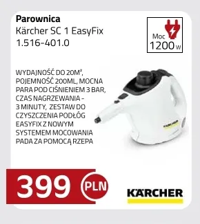 Parownica Kärcher Sc 1 EasyFix 1,516-401,0 promocja w kakto.pl