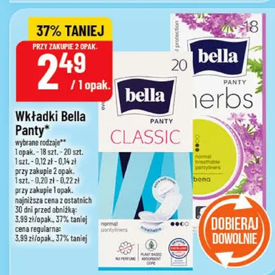 Wkładki Panty Classic promocja w POLOmarket