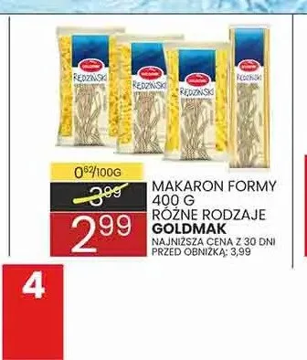 Makaron Formy Goldmak promocja w Wafelek