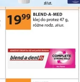 Klej do protez Blend-a-med Complete Strong Hold promocja w Drogerie Laboo