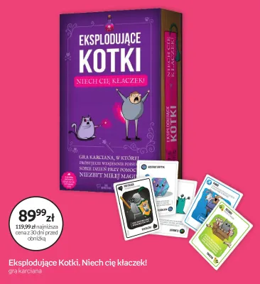 Gra karciana Eksplodujące Kotki Niech cię kłaczek! promocja w Empik