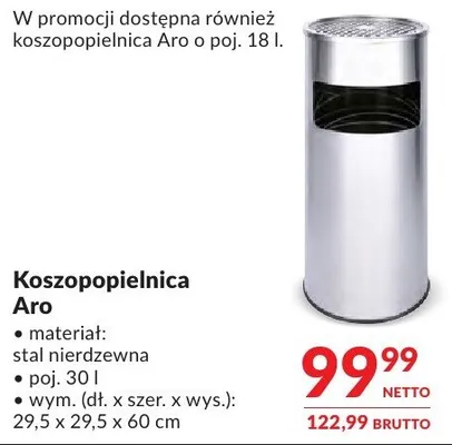 Koszopopielnica Aro promocja w Makro