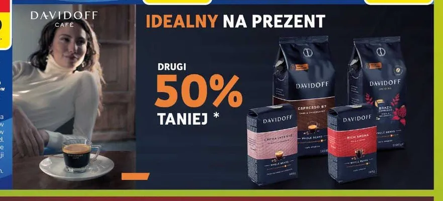 Kawa ziarnista Davidoff Rich Aroma promocja w Carrefour