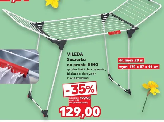 Suszarka na pranie King  promocja w Kaufland
