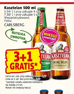 Piwo Kasztelan Pełne promocja w Prim Market