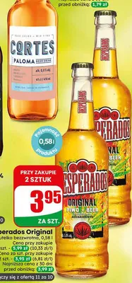 Piwo Desperados Original promocja w Dino