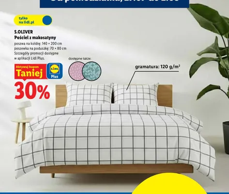 Pościel z makosatyny S.Oliver promocja w Lidl
