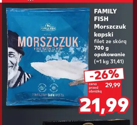 Morszczuk kapski filet ze skórą Family Fish promocja w Kaufland