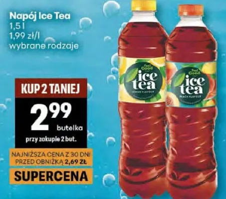 Napój Ice Tea wybrane rodzaje promocja w Delikatesy Centrum