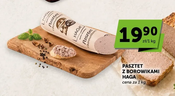 Pasztet z borowikami Haga promocja w Euro Sklep