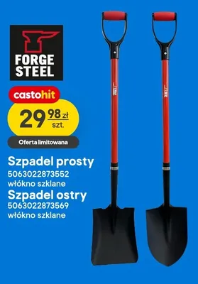 Szpadel prosty Forge Steel promocja w Castorama