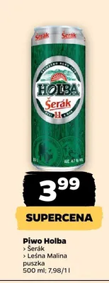 Piwo Holba Šerák promocja w Netto
